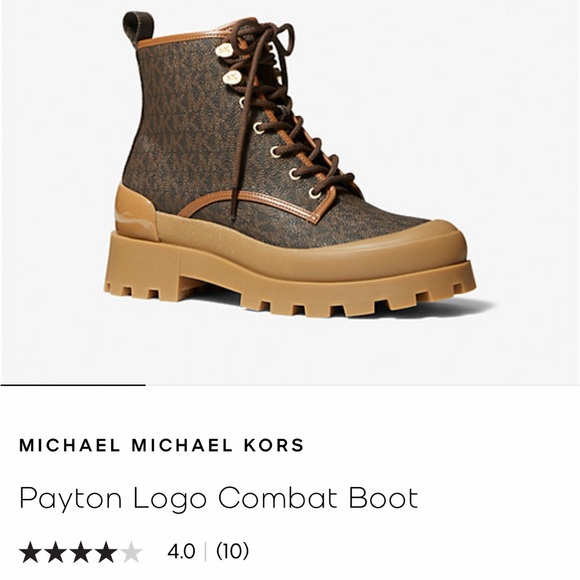 Michael Kors Brown and Tan Combat Boots - Picture 1 of 4